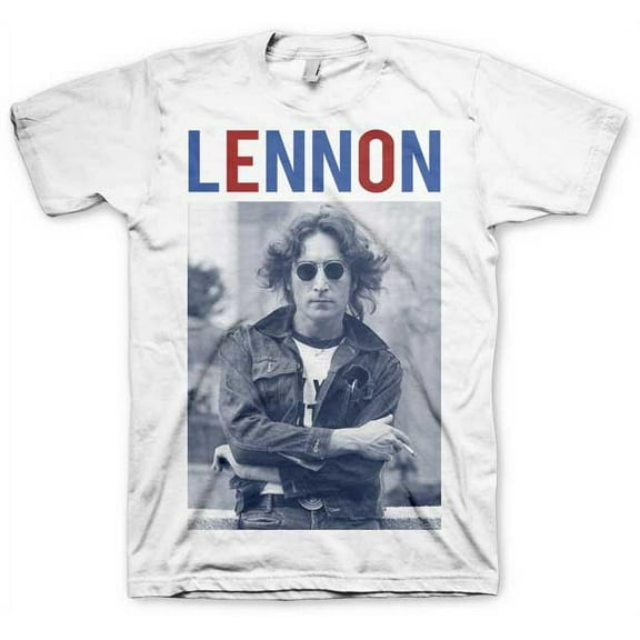 John Lennon - John Lennon Red White & Lennon Adult T-Shirt
