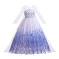 thumbnail image 4 of Disney vestido de Frozen para niñas, disfraz de Elsa, Anna, reina de las Nieves, fiesta de carnaval, baile de graduación, ropa de princesa, 4 of 5