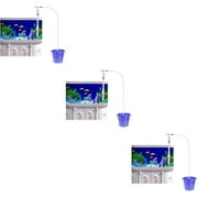 3 Pack Aquarium Siphon Gravel Cleaner Cleanser Detergent Fish Tank Water Changer Pump for