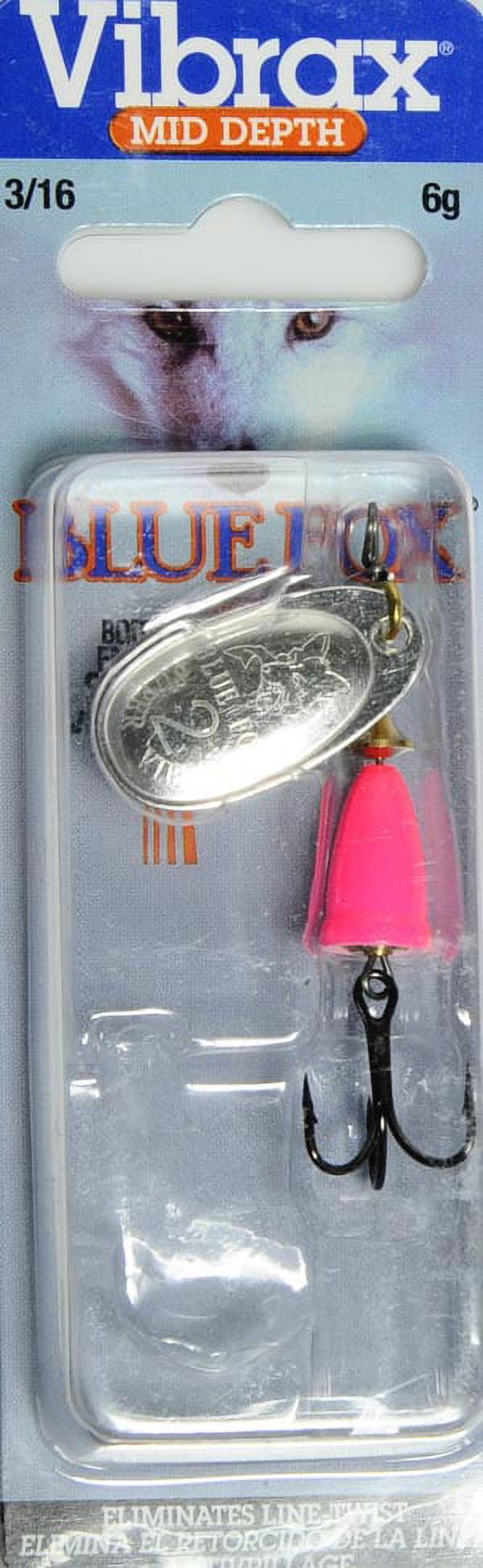 Blue Fox Vibrax Bullet Fly 1 Spinner Fishing Lure 3/16oz White/Black
