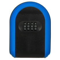 LEORX Wall Mount Key Lock Box with Resettable 4 Code for Outdoor Use Blue