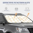 thumbnail image 4 of Balery 2 Piece Wheat Car Windshield Sun Shade|Foldable Front Windshield Shade for Car Front Window for Most Sedans SUV Truck-Small, 4 of 7