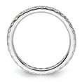 thumbnail image 2 of 14k White Gold Polished Size 8 U-Shared Prong 1 carat Diamond Complete Eternity Band, 2 of 5