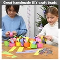 thumbnail image 4 of AURARMLET 50Pcs Decorative Paper Brads Assorted Color Mini Metal for Diy Crafts and File Fixation, 4 of 4