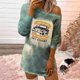 thumbnail image 2 of Mini vestido de manga larga con escote ancho y estampado de letras Tie-dye para mujer, vestido básico adelgazante delgado Pompotops  hdfakjf596, 2 of 6