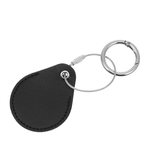 FRCOLOR  Shockproof Cover Locator Case Label Tags Air Holder Keychain Magnifier Black