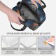 thumbnail image 3 of Disketp Lonely Night Sky Wolf Lonchera Térmica para Mujer y Hombre, Bolsa de Almuerzo Reutilizable e Impermeable para Trabajo, Viajes y Picnic, 3 of 7
