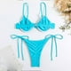 thumbnail image 5 of Traje de baño para mujer, traje de baño de dos piezas con tirantes de cuello y abertura en tres puntos, trajes de baño para mujer, conjuntos de bikini para mujer, trajes de baño de bikini para mujer, 5 of 5