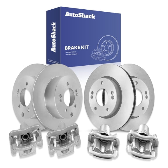 AutoShack Front & Rear Brake Rotors & Calipers for Kia, Soul 2012-2013, FWD L4 1.6L 2.0L