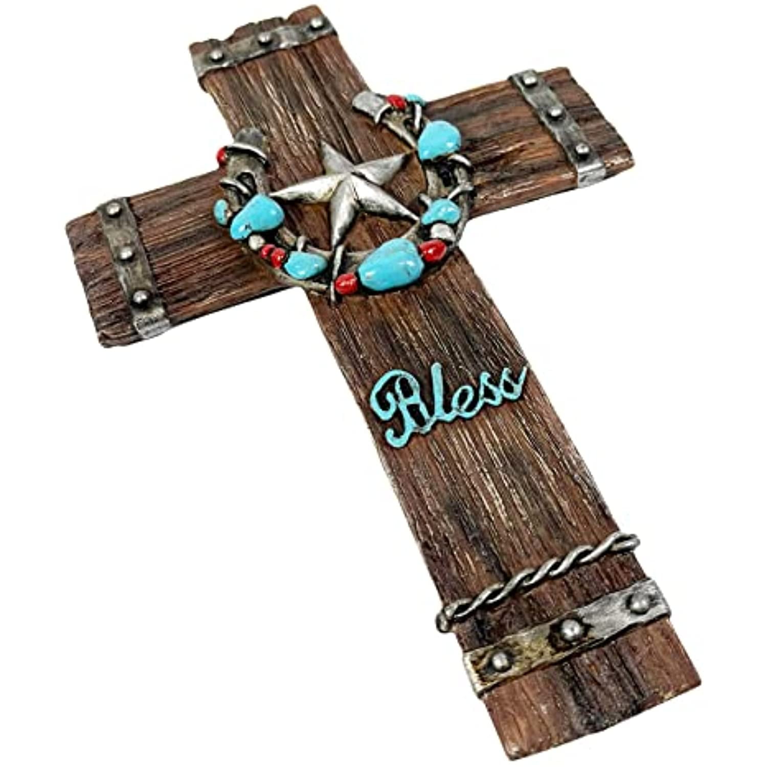 Rustic Horseshoe Cross, Religious Cross, Handcrafted Cross, Handm