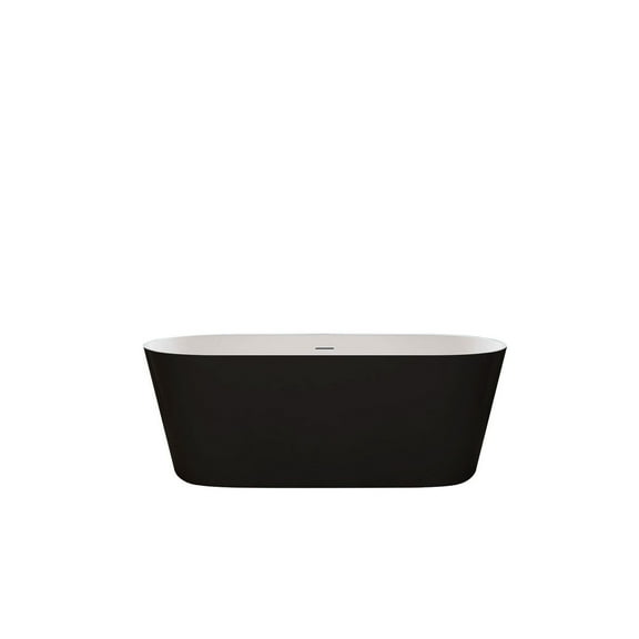 A&E Bath and Shower Aldine-67-BLK Freestanding Bathtub