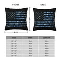 thumbnail image 2 of Fuzoiu Navy Camouflage American Flag Print Square Pillow Cover,Hidden Zipper Design,Luxury Square Pillow Case, Throw Pillow,Couch Cushion-12"x12", 2 of 7