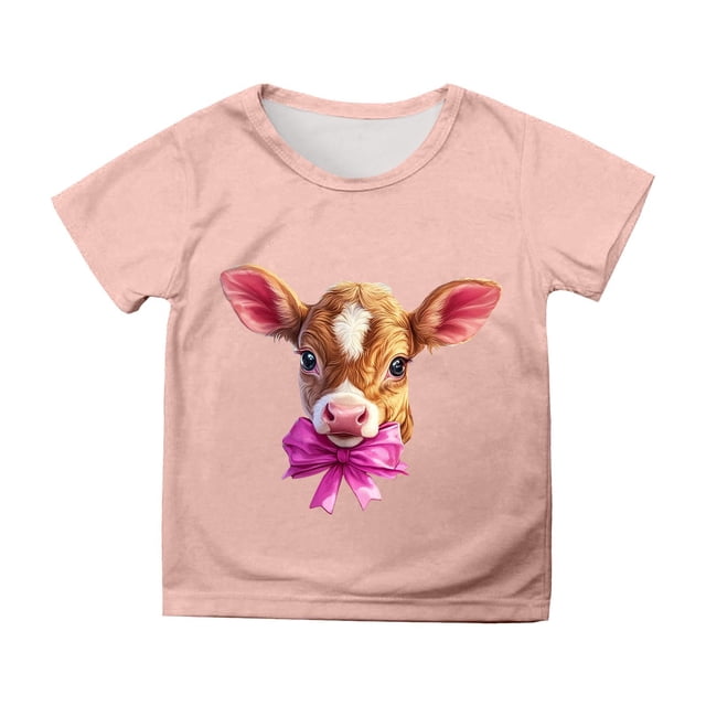 T-shirts à Manches Courtes pour Adolescentes Tenue de Pâques Imprimé d'Oeufs de Pâques T-Shirts d'Été à Col Rond Hauts T-Shirts Basiques Tenues pour Filles 8-10 Ans