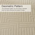 thumbnail image 3 of Davulos Khaki Quilt Bedding Set,Lightweight Bedspreads Reversible Microfiber Soft Modern Geometric Coverlet Set for All Seasons(1 Quilt and 1 Pillow Sham), 3 of 10