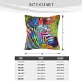 thumbnail image 4 of ZICANCN Decorative Throw Pillow Covers , Zebra Animal Impressionism Couch Sofa Decorative Knit Pillow Covers for Living Room Farmhouse 26"x26", 4 of 8