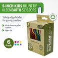thumbnail image 2 of Tijeras Westcott KleenEarth 5 para niños de 4 años o más, paquete de 6, 2 of 9