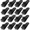 thumbnail image 1 of 12Pcs Tarp Clip Clamp, Heavy Duty Tarpaulin Clips Set Instant Awning Clamp for Tents Tarp Caravan Garden Shade Cover, Black,8*3*2.5cm, 1 of 5