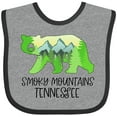 thumbnail image 3 of Inktastic Smoky Mountains, Tennessee Mountains and Bear Shape Boys or Girls Baby Bib, 3 of 4