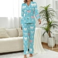 thumbnail image 2 of Top-kevin Western Themed Horse Women's Long-Sleeve Shirt And Full-Length Bottom Pajama Set, 2 of 12