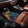 thumbnail image 6 of Honeii Neon Seahorse Underwater Realm Print Car Foot Mat Four-Piece Set - Front & Rear Universal Car Floor Mats for SUVs, Trucks, Sedans, 6 of 7