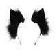 thumbnail image 2 of 2 diademas con orejas de gatito para el pelo, accesorios para disfraces de Navidad negro y gris, 2 of 9