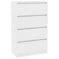 thumbnail image 6 of IM Lashes 4-Drawer Chest Shelf Bedside End Table Sideboard Cabinet Dresser Tall Nightstand Multifunctional Organizer Accent Furniture, 23.6"x13.8"x38.8", White, 6 of 6
