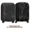 thumbnail image 3 of Carry On Luggage, 20" Hardside Suitcase ABS Spinner Luggage with Lock - Crossroad in Rosegold, 3 of 10