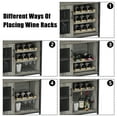 thumbnail image 6 of EastVita Bar Storage Cabinet with Removable Wine Rack,Liquor Bar Buffet Cabinet with Storage,Modern Sideboard,Gray, 6 of 7