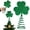 Green, variant on Valentine's Day Heart Shaped Flocked Tree Topper Ornament, Red Polyester Christmas Tree Decoration, 1 Count, 11.8x7.8 Inches
