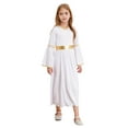 thumbnail image 3 of Sholeno Costume de Princesse Grecque pour Filles Enfants, Robe Toga à Manches Longues Évasées, Robe Maxi, Blanc 10, 3 of 7