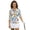 Colorful Floral Print, variant on HUIACONG Comfortable Women's Golf Shirt with Autumn Leaf Pattern, Breathable 3/4 Sleeve Athletic Polo Shirts, Polyester Spandex Fabric for Workout and Tennis