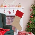 thumbnail image 1 of Exquisite Christmas Socks Linen Pouch Conveying Festival Warmth Easter Decorations New Stained Glass Organizer Wreath Ribbon Hanging Stained Glass Window Panel Ocean Winter Lane Glitter Twigs, 1 of 3