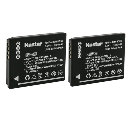 Kastar 2-Pack DMW-BCH7E Battery Replacement for Panasonic Lumix DMC-FP1 Lumix DMC-FP2 Lumix DMC-FP3 Lumix DMC-FT10 Lumix DMC-TS10 Camera