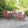 thumbnail image 2 of Vifah Malibu 3 Piece Patio Dining Set in Natural, 2 of 8
