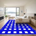 thumbnail image 3 of ODIKA 4'x6' Machine Washable Non-Slip Area Rug, Geometric Blue High Traffic Rug, Blue, 1051768, 3 of 7