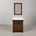 thumbnail image 2 of Aberdeen 30" White Marble Countertop Sink Vanity in Rustic Sienna with Mirror, 2 of 10