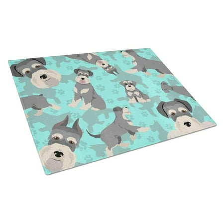 

Carolines Treasures MLM1018LCB 15 x 12 in. Blue Schnauzer Glass Cutting Board - Large