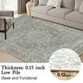 thumbnail image 3 of Area Rugs for Living Room 6x 9 Machine Washable Vintage Print Large Throw Non Slip Bedroom Rugs, 3 of 6