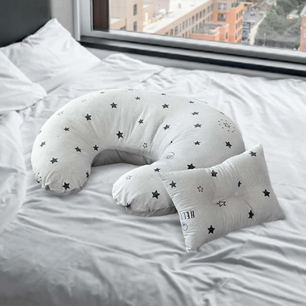 Almohada de lactancia para bebes almohada de lactancia de maternidad con funda extraible almohada de apoyo transpirable para bebes almohada para estrellas blancas CUTICAT almohada de lactancia Walmart...