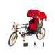 thumbnail image 5 of Mini Simulación Rickshaw Modelo 1:12 con Simulación Neumáticos Aleación Collection con Simulación Toldo Modelo Coche Exquisita Exhibición Dorado CUTICAT Correr carrito, 5 of 8