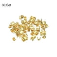 thumbnail image 3 of Unique Bargains Gold Tone Zipper Slider Retainers, #3 Top Stoppers & Bottom Stops (30 Sets), 3 of 6