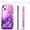 Pink/Purple, variant on iPhone 13 Case, [Not Fit for iPhone 13 Mini/Pro/Pro Max], Liquid Floating Glitter Quicksand Bling with Spot Diamond Cover - Black/Pink