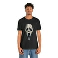 thumbnail image 2 of Halloween Aged Ghostface Mask Short Sleeve T-Shirt, 2 of 6