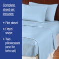 thumbnail image 4 of Collections Etc Bed Tite Soft Microfiber Sheet Set - Includes Flat Sheet, Fitted Sheet, and 2 Pillow Cases, Sage, Full, 4 of 8