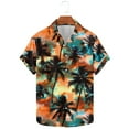 thumbnail image 5 of AHTJRT Men's Casual Button-Down Shirt Sunset Landscape Sociable Evenings Multicolor S, 5 of 5
