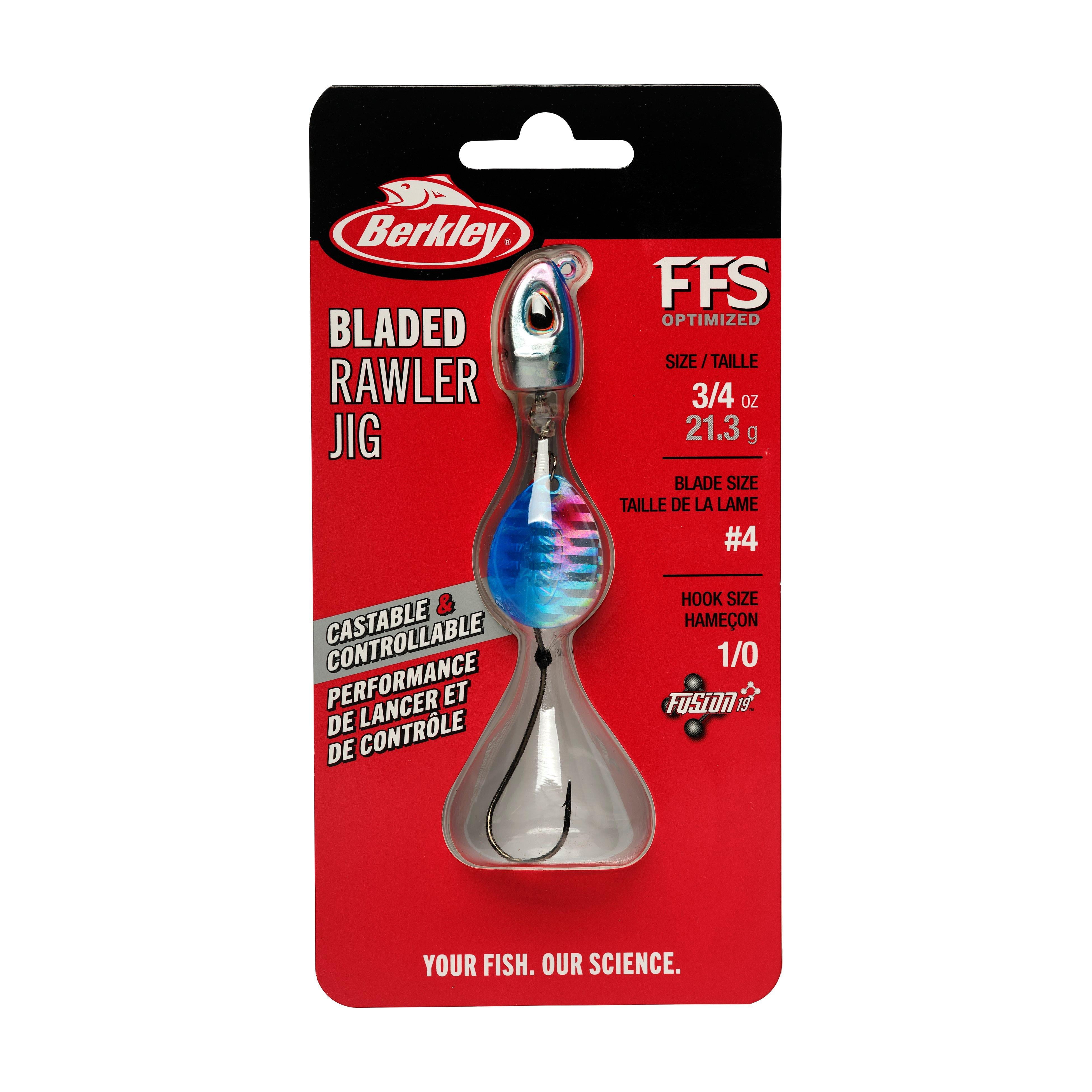 Berkley Bladed Rawler Jig, 1/0, Blue Chrome