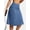 Light Blue, variant on Skirts for Women Knee Length Skort Zipper Pockets Women's High Waist Casual Athletic Golfs Tennis Skirt UV Protection Black XXL