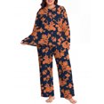 thumbnail image 5 of Cueply Women's Plus Size Pajama Sets Long Sleeve Tops and Pants Soft Lounge Sleepwear Set Casual Pjs with Pockets, 5 of 9