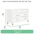 thumbnail image 3 of evolur Art Deco Double Dresser in White/Gold, 3 of 11