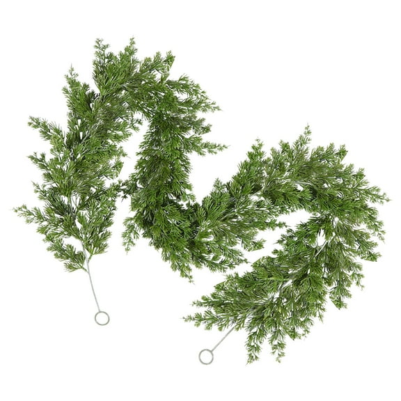 OAVQHLG3B 6.2FT Christmas Garlands Norfolk Pine Garland Artificial Faux Greenery Garland for Holiday Indoor Outdoor Decor